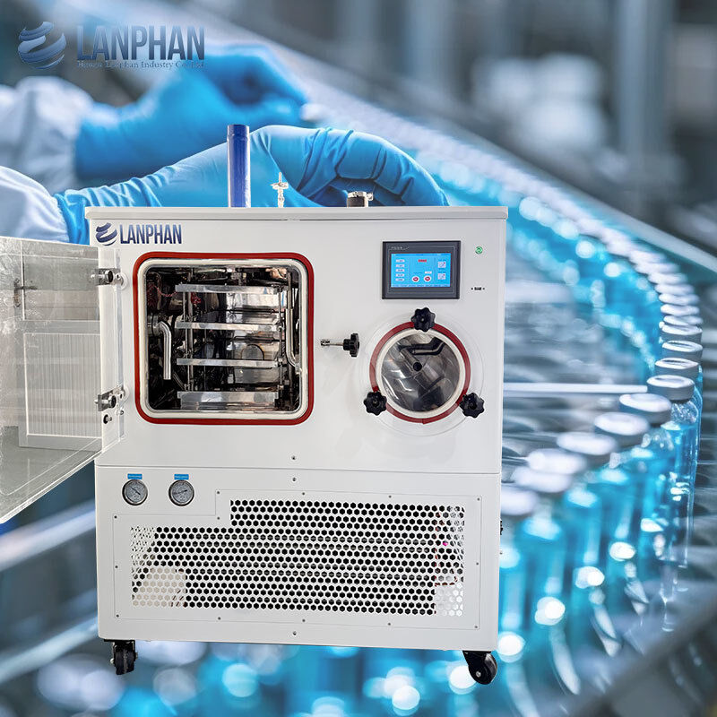 -75°C Индивидуальная лабораторная сушилка для замораживания, 3 лотка, фармацевтическая сушилка для замораживания с вакуумным насосом